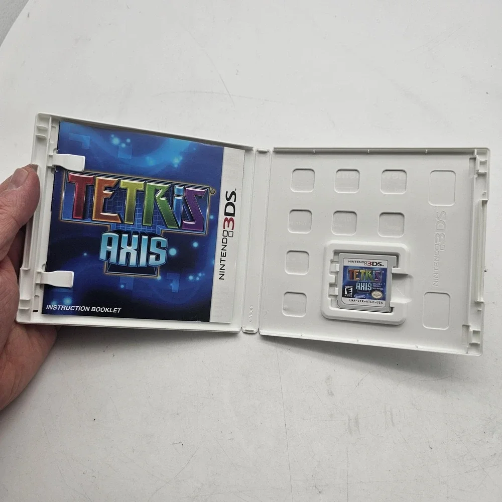 Tetris Axis Nintendo 3DS Complete CIB Puzzle Multiplayer Nintendo NTSC-U/C E